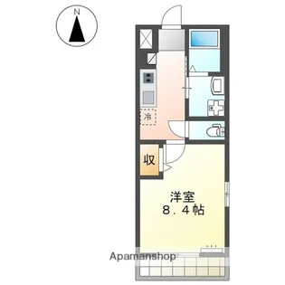 ユーロピュア 西山【201号室】の間取り