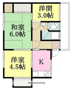松元アパート【2階】の間取り
