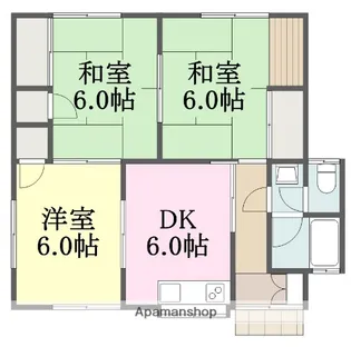 愛媛県松山市北斎院町【一戸建】の間取り