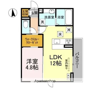 プランドール12【1階】の間取り