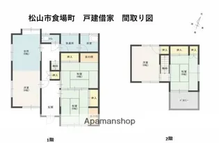 愛媛県松山市食場町【一戸建】の間取り