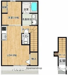エルミタージュ【2階】の間取り