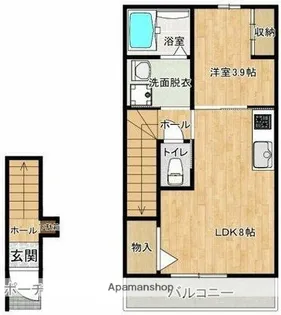 エルミタージュ【2階】の間取り