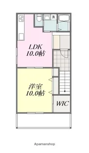 コーポモダンリビング【201号室】の間取り