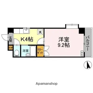フィオーレ松山【3階】の間取り