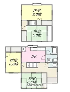 愛媛県松山市山西町【一戸建】の間取り