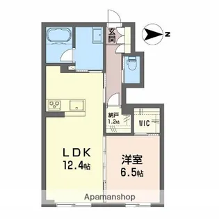 シャーメゾン椿【1階】の間取り