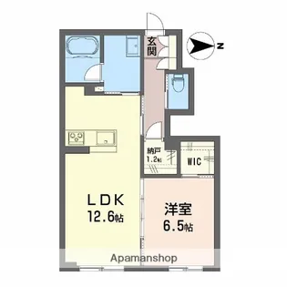 シャーメゾン椿【1階】の間取り