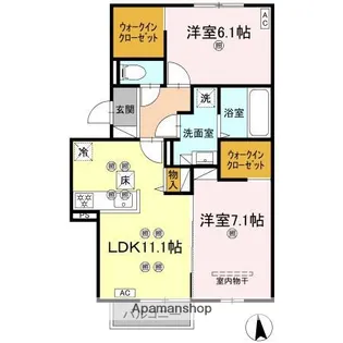 Maison Blanche【1階】の間取り