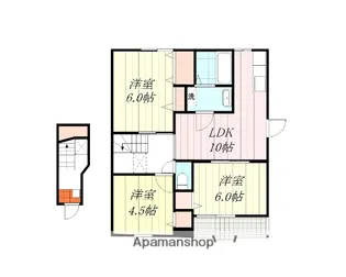 ニック垣生1【2階】の間取り