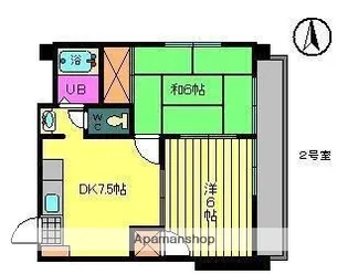 プリムローズ酒井【2階】の間取り