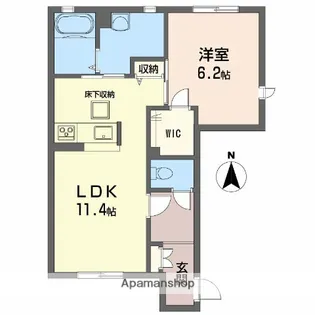 SHM 10−4 A棟【1階】の間取り