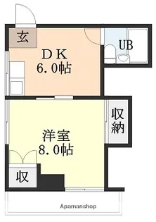 丸の内ハイツ【401号室】の間取り