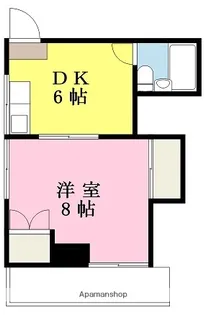 1DKの間取り画像