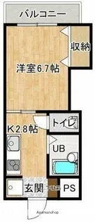 インペリアル志津川【3階】の間取り