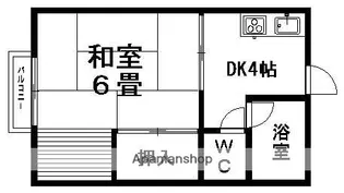コーポ松一【2階】の間取り
