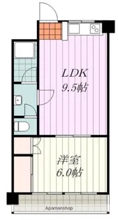 ブランノワール和泉【402号室】の間取り