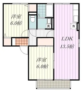 シャルム・メイ【203号室】の間取り