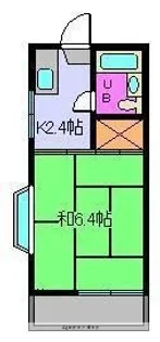 コーポ雄郡【2階】の間取り
