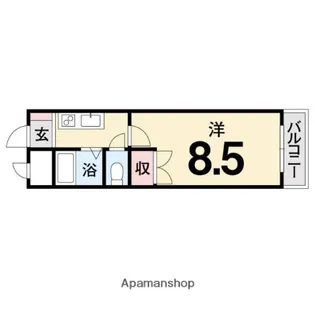 メゾンドファースト南久米【3階】の間取り