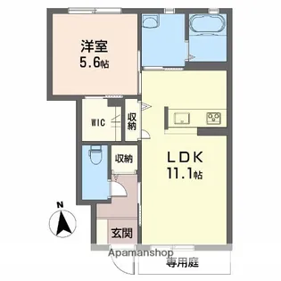 グランヴィル N棟【1階】の間取り