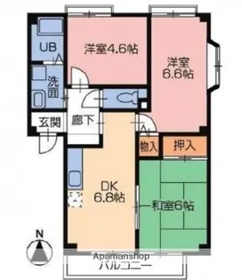フォブール大森【102号室】の間取り