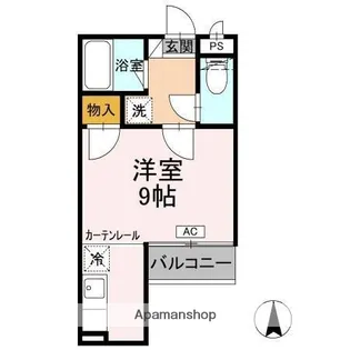 プチシャンブルM【501号室】の間取り
