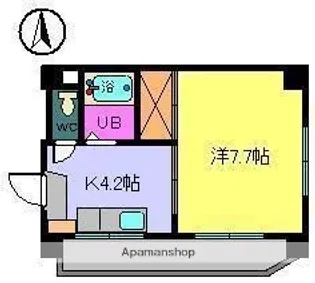 HISA山越【3階】の間取り