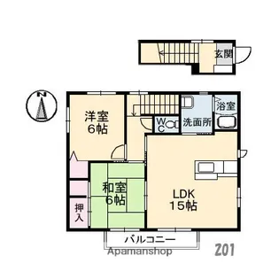 アネックス・I A棟【2階】の間取り