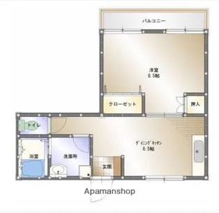 パークサイド上田【1階】の間取り