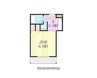 プレアール平和通【4階】の間取り