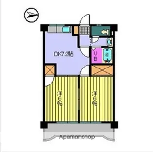 第95杉フラット【2階】の間取り