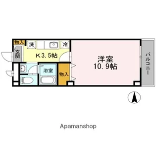 リビングアレイK【2階】の間取り