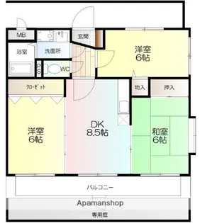 ユーミーFⅡ【1階】の間取り