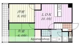 グラン・アール山越【602号室】の間取り