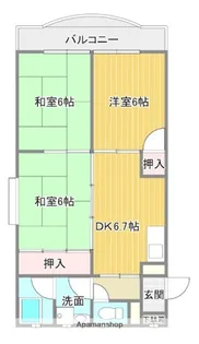 二宮第二ビル【401号室】の間取り