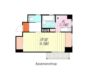 スリースターズマンション【602号室】の間取り