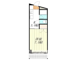ΑNEXT福音寺【311号室】の間取り