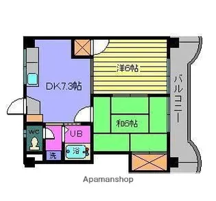 亀田ビル【4階】の間取り