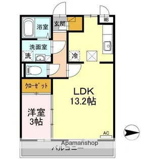 エスト・クレールⅡ【1階】の間取り