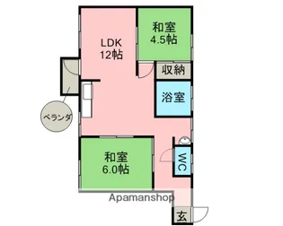 コーポささき【2階】の間取り