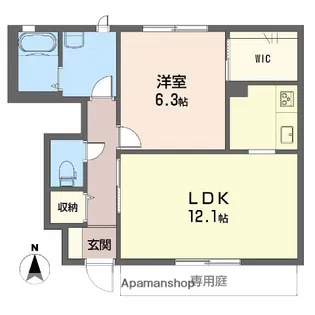 PRENDRE−K【1階】の間取り