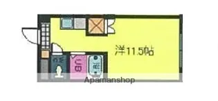 オクトワール松山中村【4階】の間取り