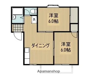 コーポBUNYA【2階】の間取り