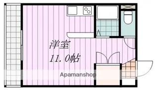 グリーンベル【402号室】の間取り