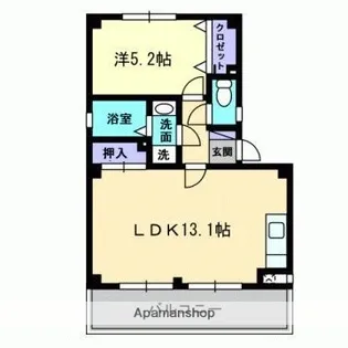 フォブールⅠ【203号室】の間取り