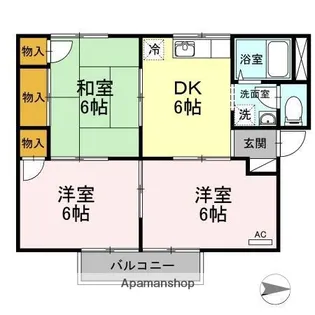 グリーンパーク井上【1階】の間取り