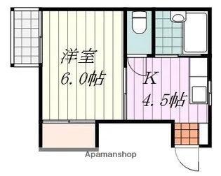 メゾンばんば【405号室】の間取り