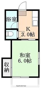 コーポ万亀 B棟【1階】の間取り