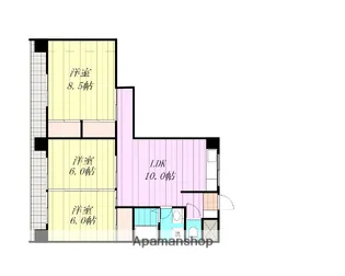ROYAL ANNEX 久万ノ台【6階】の間取り